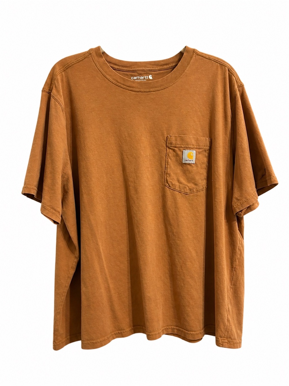 Carhartt Women’s Oversized Pocket Tee XL Rust Brown Short Sleeve Workwear Shirt